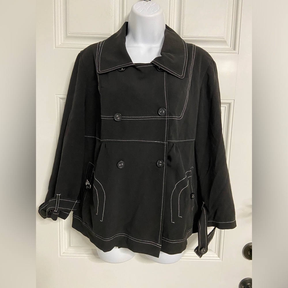 ⛄️3- MG Women Black Double Breasted Jacket